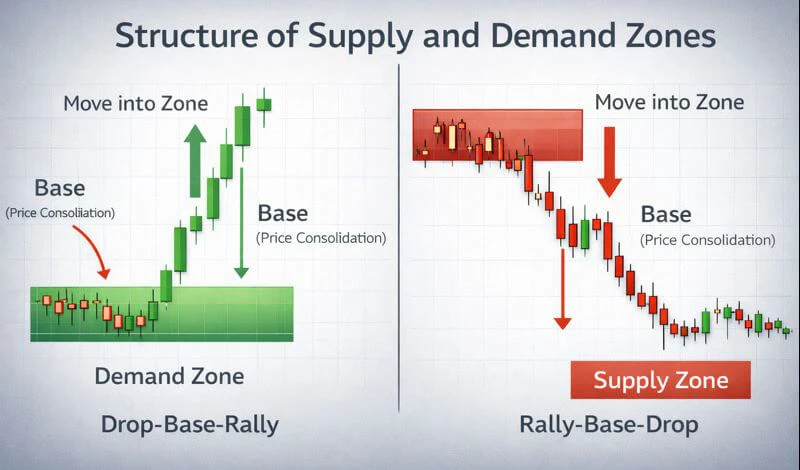 Structure of Supply and Demand Zones