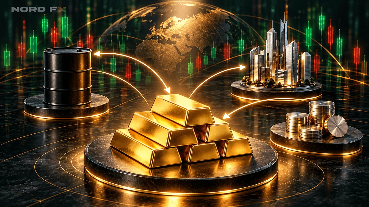 Golden Market Panorama